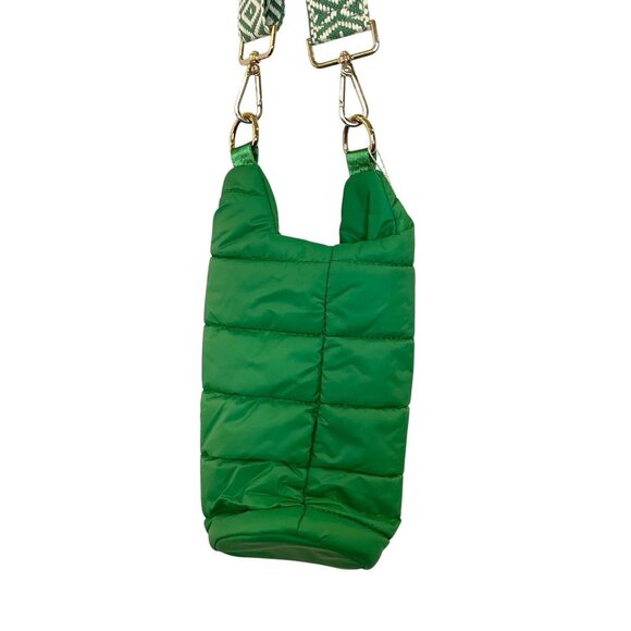 WanderFull HydroBag Green Puffer Crossbody Water Bottle Bag Carrier Sling NEW - Picture 5 of 9